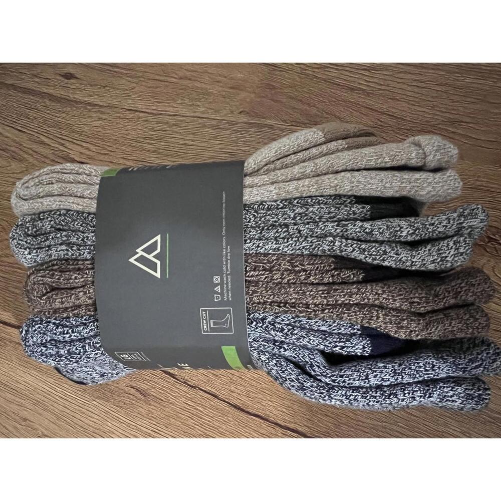 Alpine Design Performance Hiker Crew Socks - 4 Pack Size L - Picture 2 of 3